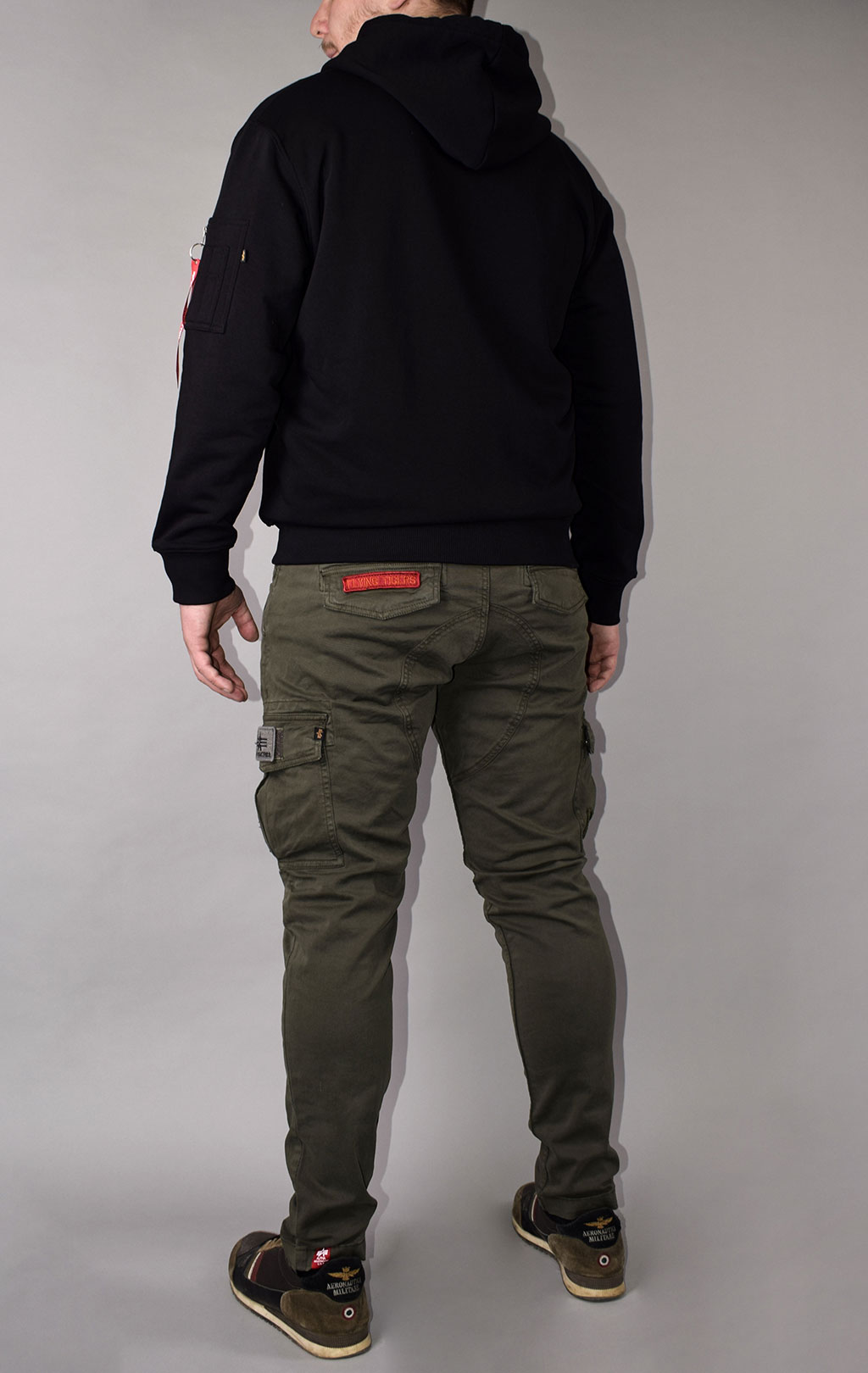 Толстовка ALPHA INDUSTRIES X-FIT ZIP HOODY black 
