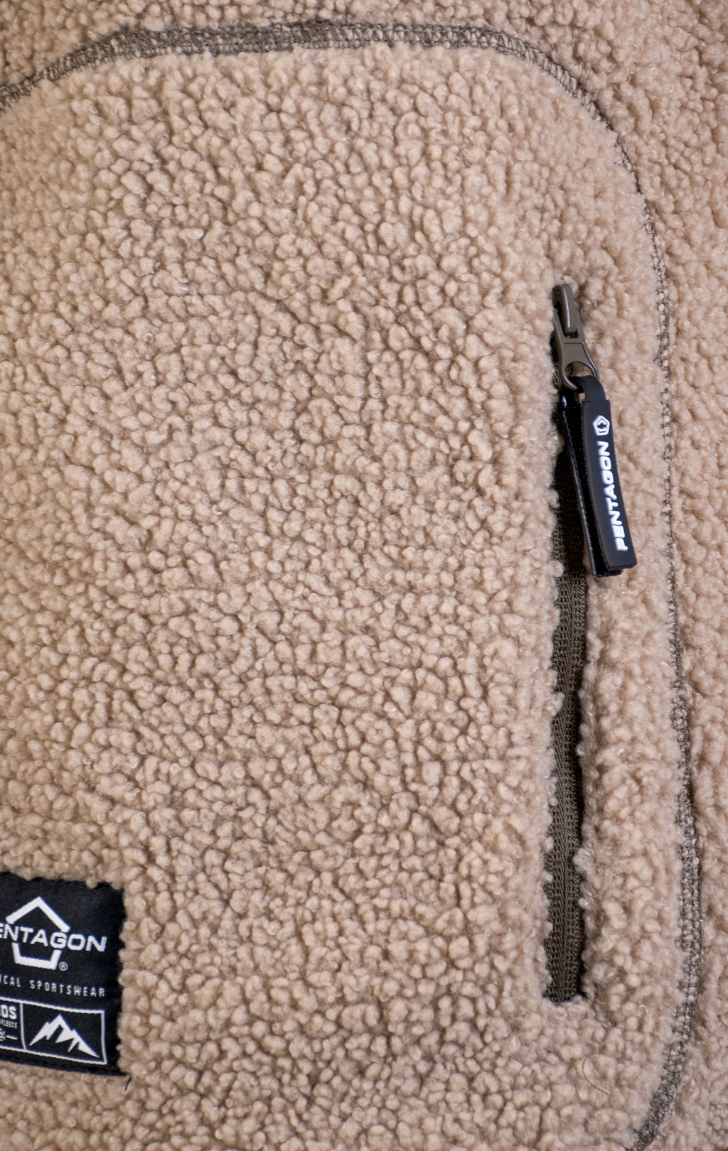 Куртка с капюшоном Pentagon SHERPA IANOS 2 in 1 флис khaki/06E-RAL7013 09057 