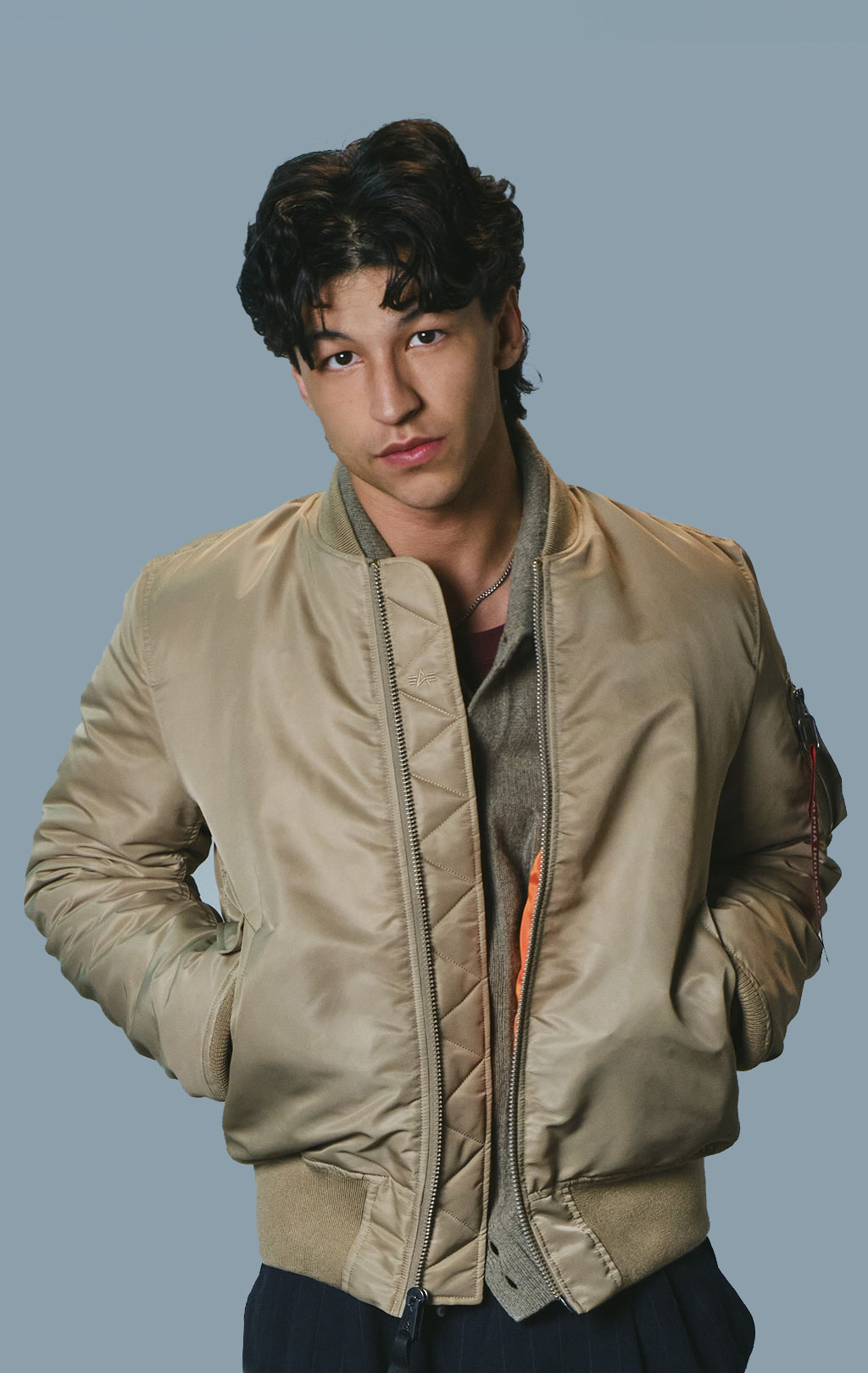 Бомбер ALPHA INDUSTRIES MA-1 original fit FW 25/26 mineral 