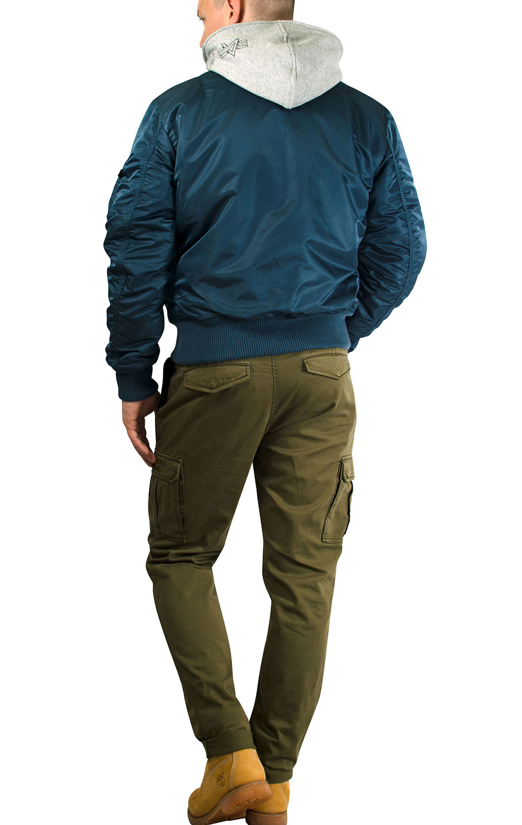 Куртка-бомбер лётная ALPHA INDUSTRIES D-Tec MA-1 blue bold 