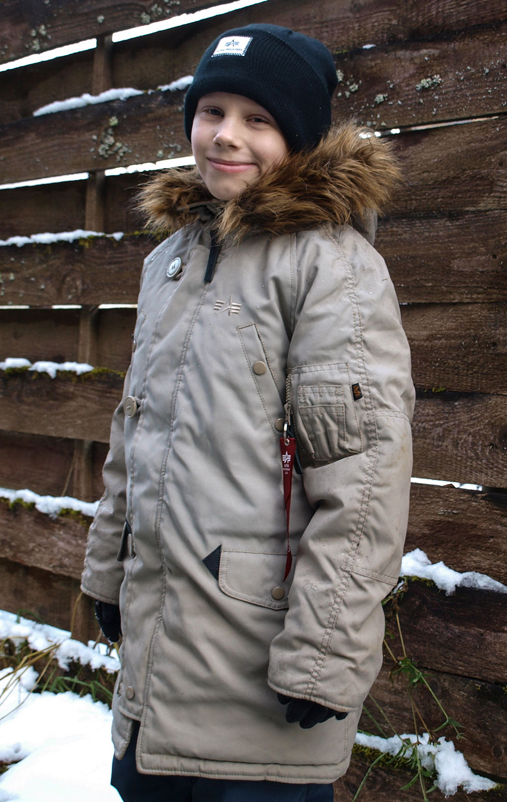 Детская аляска ALPHA INDUSTRIES EXPLORER khaki 