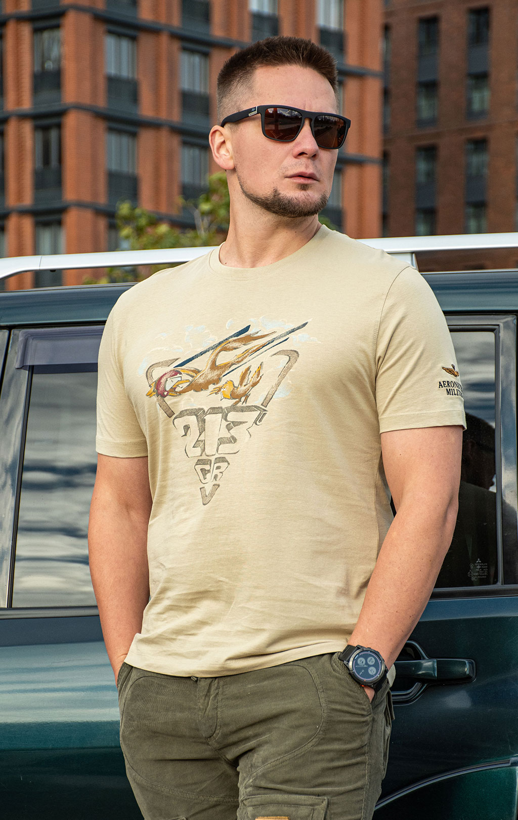 Футболка AERONAUTICA MILITARE FW 26/27/BD hazelnut (TS 2578) 