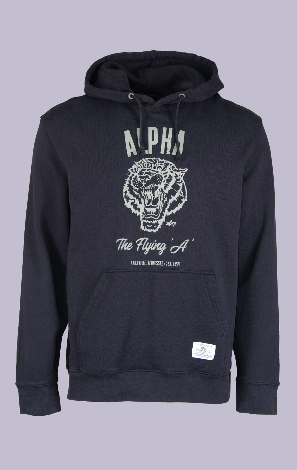 Толстовка ALPHA INDUSTRIES ALPHA TIGER HOODIE SS 24 m black 