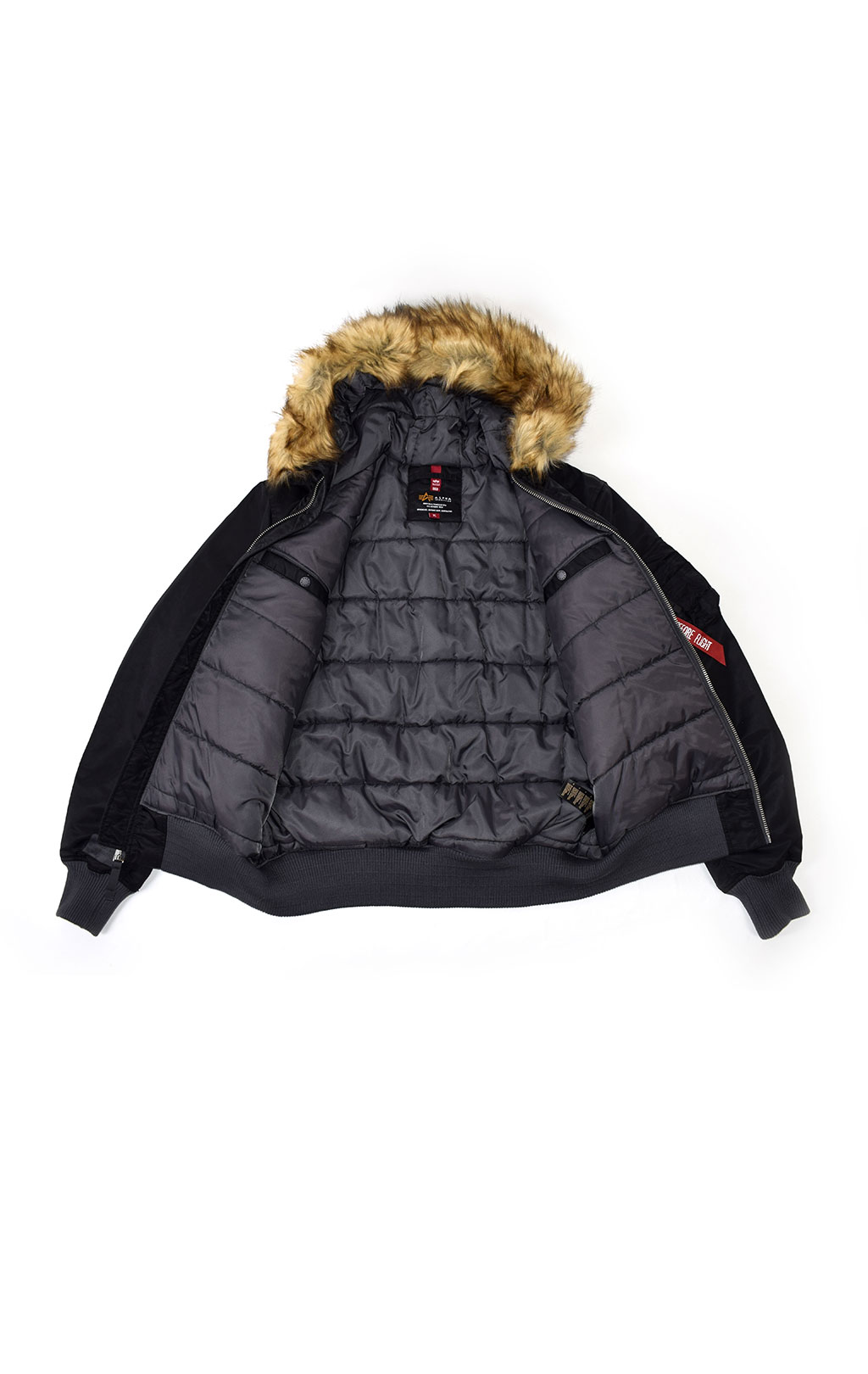 Куртка ALPHA INDUSTRIES MA-1 HOODED CW black 