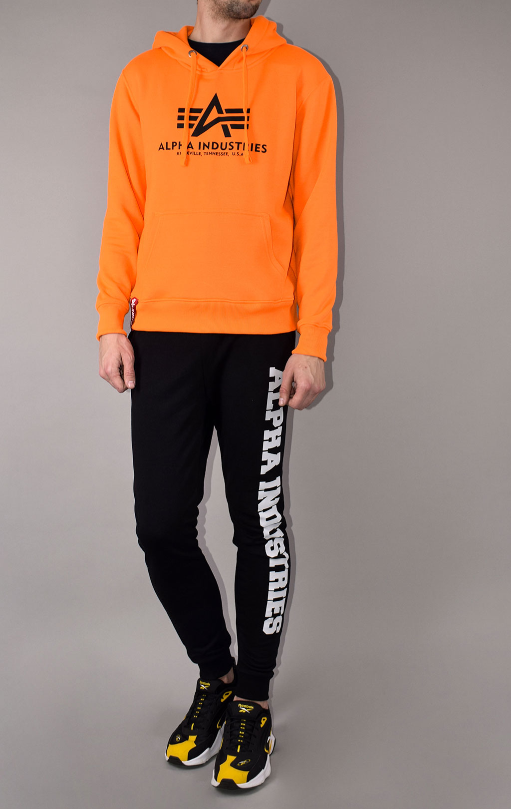 Толстовка ALPHA INDUSTRIES BASIC HOODY NEON neon/orange 