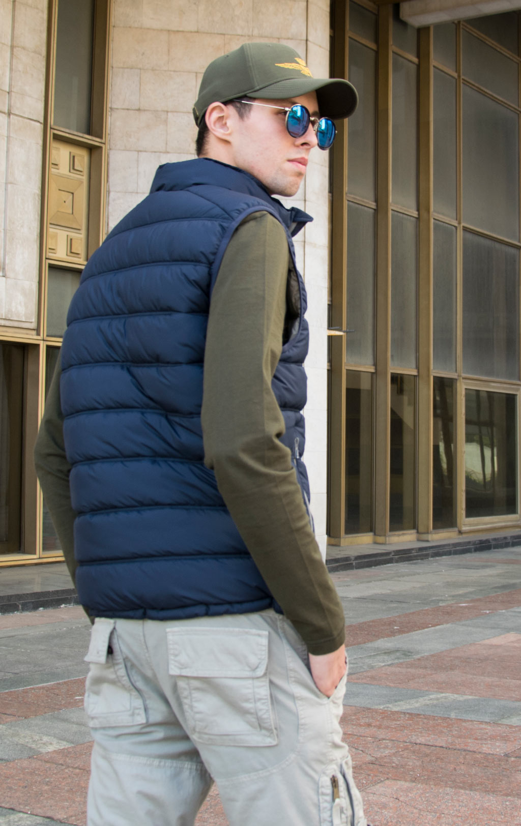 Жилет AERONAUTICA MILITARE FW 19/20 blue navy (AB 1685) 