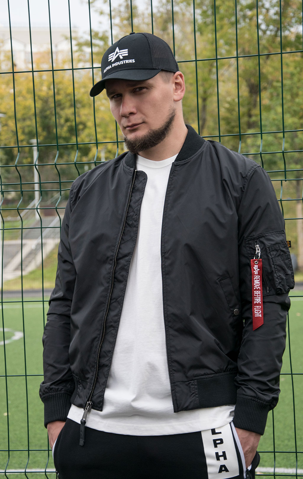 Ветровка-бомбер ALPHA INDUSTRIES MA-1 TT black 