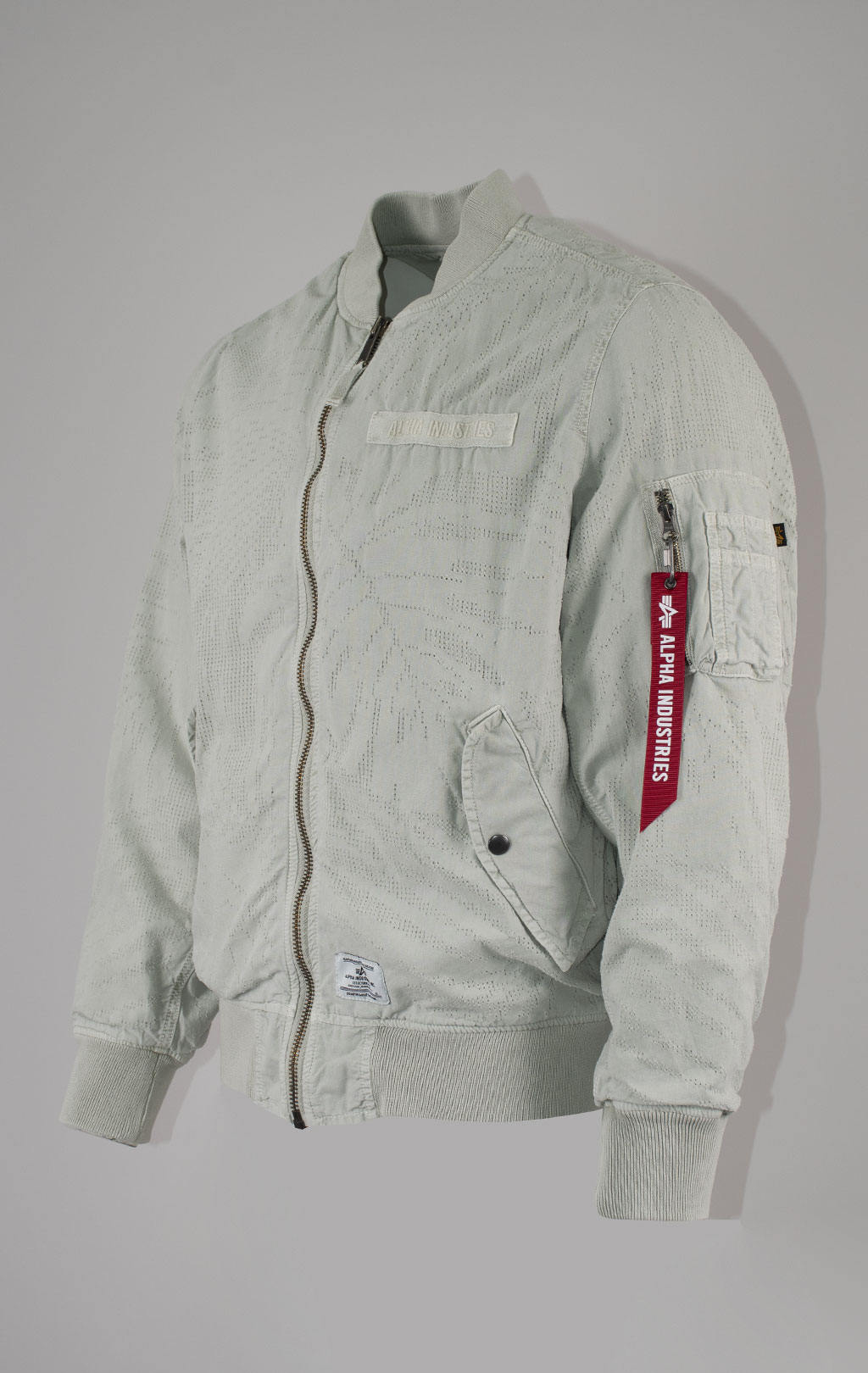 Ветровка ALPHA INDUSTRIES L-2B DOTTED CAMO FLIGHT JACKET SS 25 m light gray 