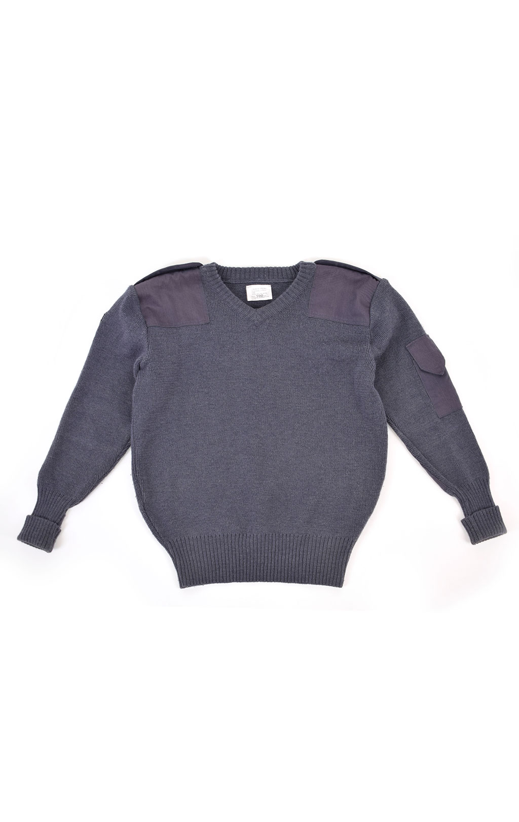 Свитер армейский RAF шерсть80%/нейлон20% V-neck grey blue б/у Англия