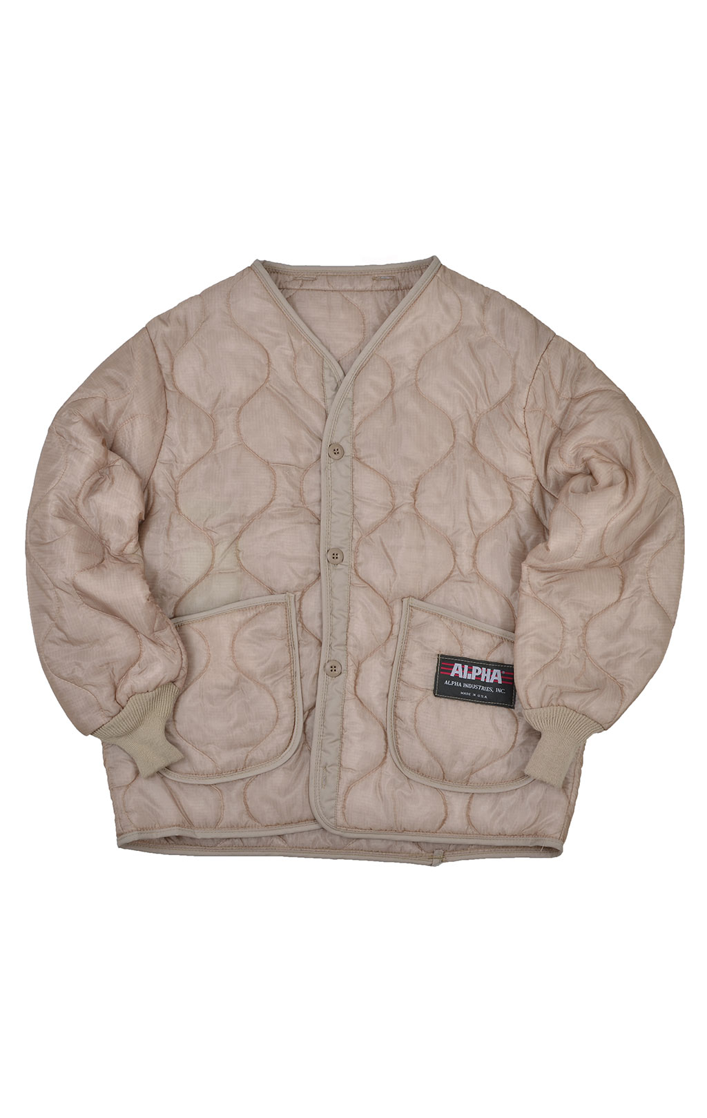 Куртка-подстёжка ALPHA INDUSTRIES M-65 CLASSIC с карманами и манжетами tan (khaki) 