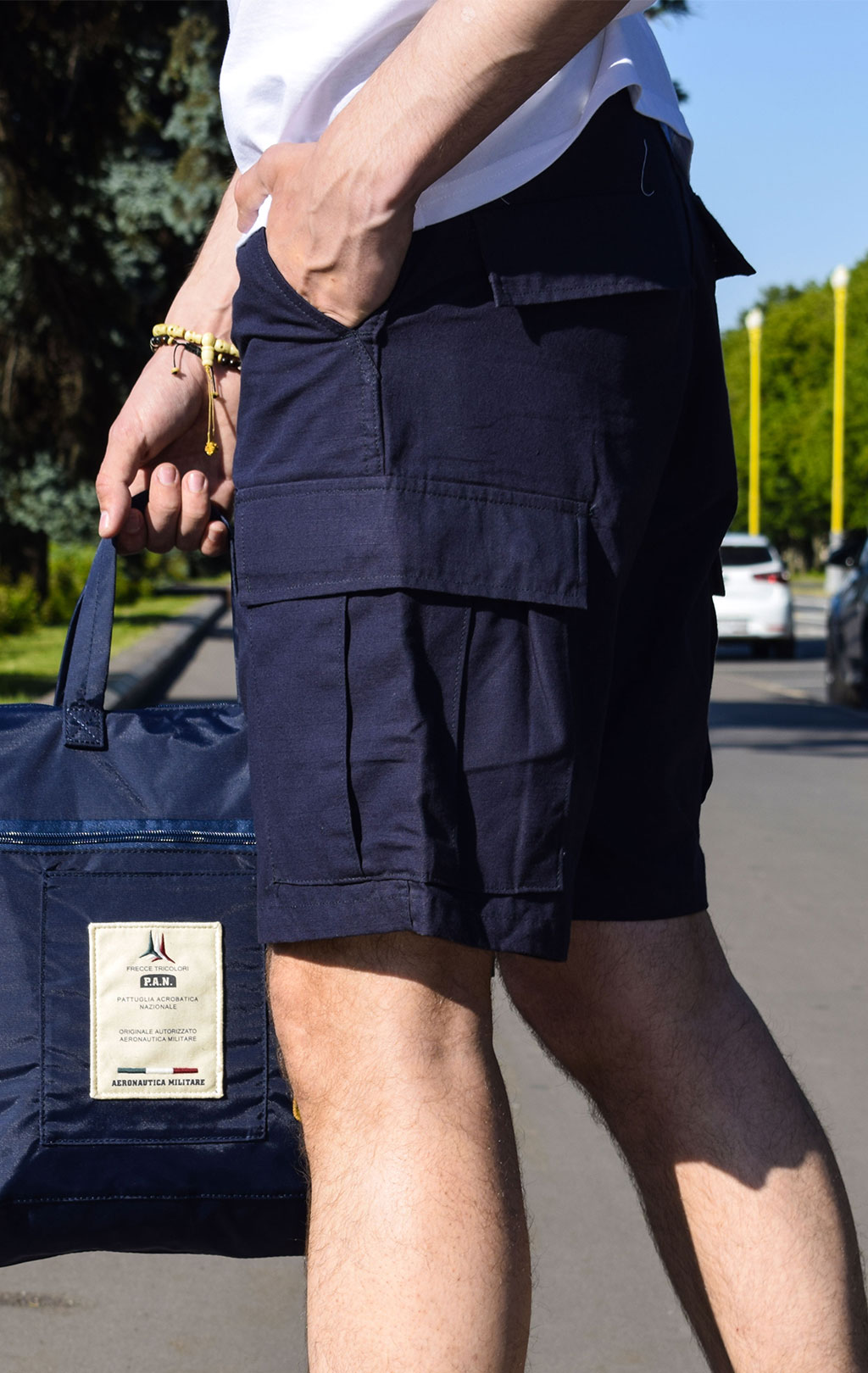 Шорты карго BDU rip-stop navy США