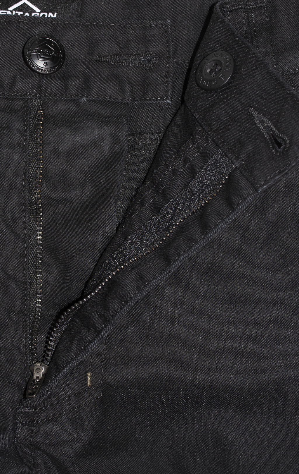 Брюки тактические Pentagon INVICTUS big size хлопок65%/полиэстер35% Twill black 05058 