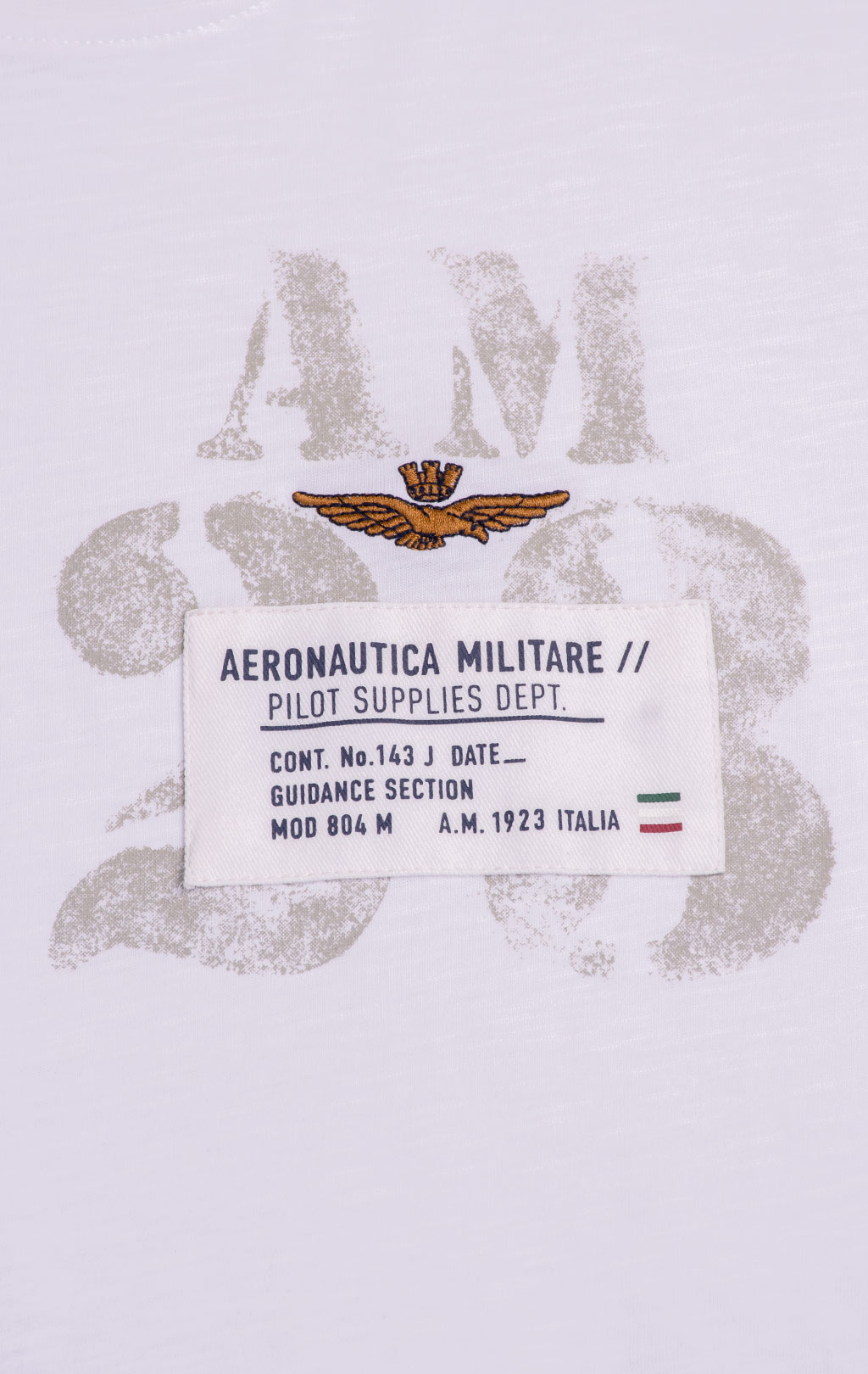 Футболка AERONAUTICA MILITARE SS 26/BD off white (TS 2524) 