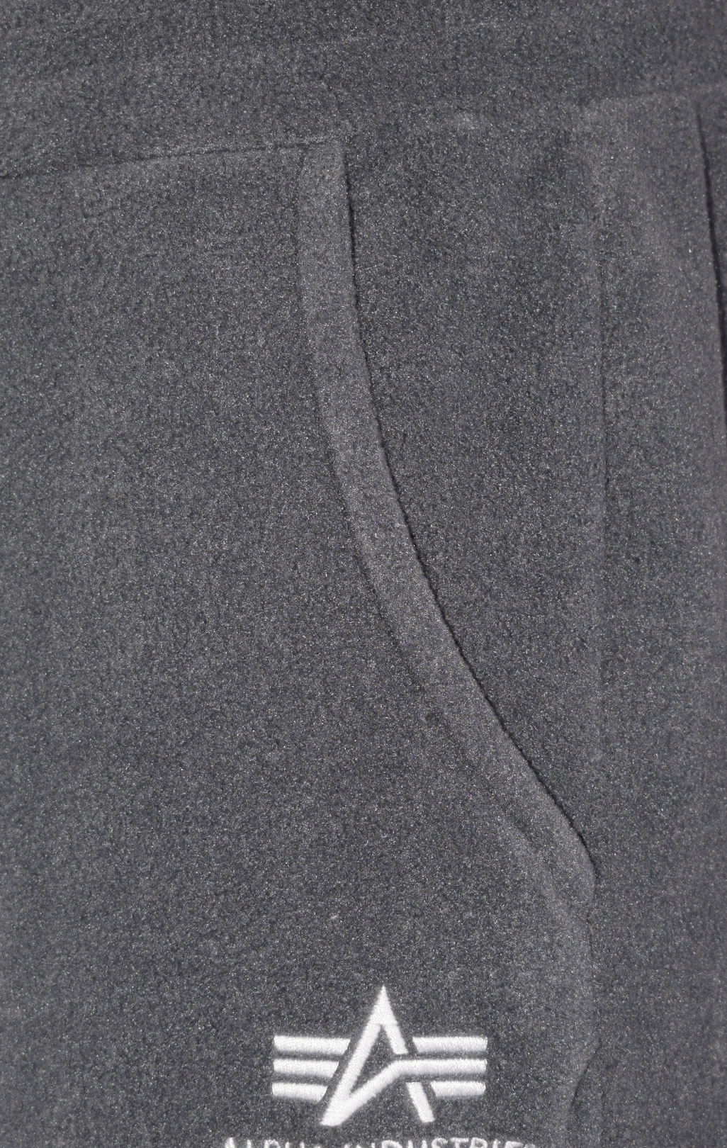 Брюки спортивные джоггеры ALPHA INDUSTRIES BASIC JOGGER SMALL LOGO POLAR greyblack 