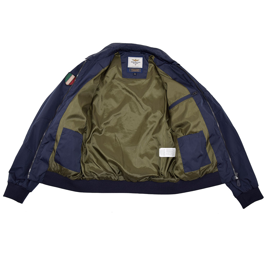Ветровка-бомбер AERONAUTICA MILITARE SS 19/CN blue navy (AB 1719) 