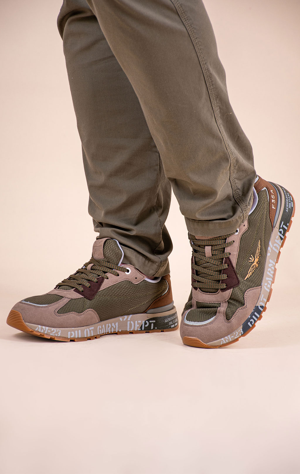 Кроссовки AERONAUTICA MILITARE (SC 0276) SS 26/CN salvia 