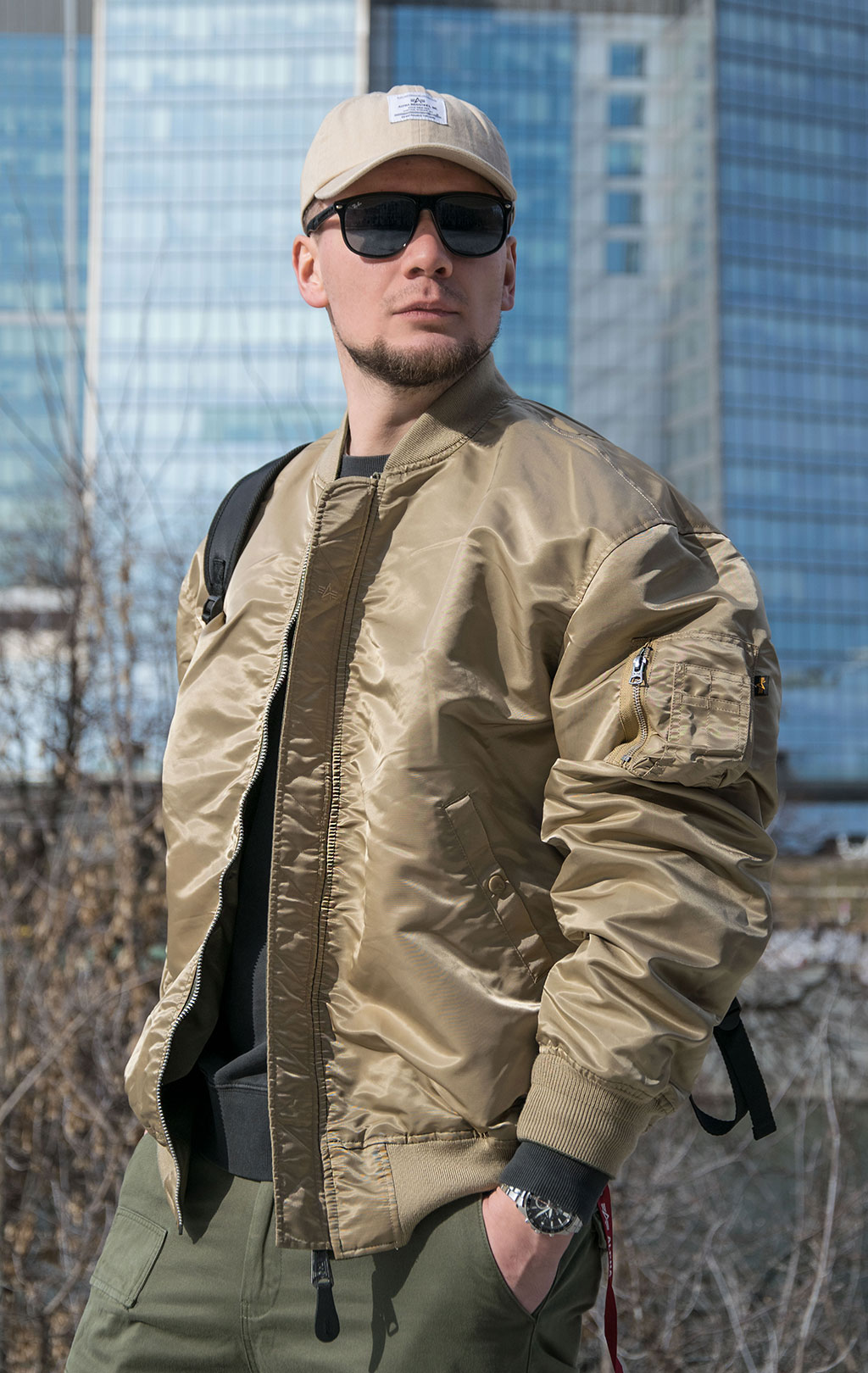 Бомбер-ветровка ALPHA INDUSTRIES L-2B GEN-II FLIGHT JACKET SS 23 m OG-107 green 