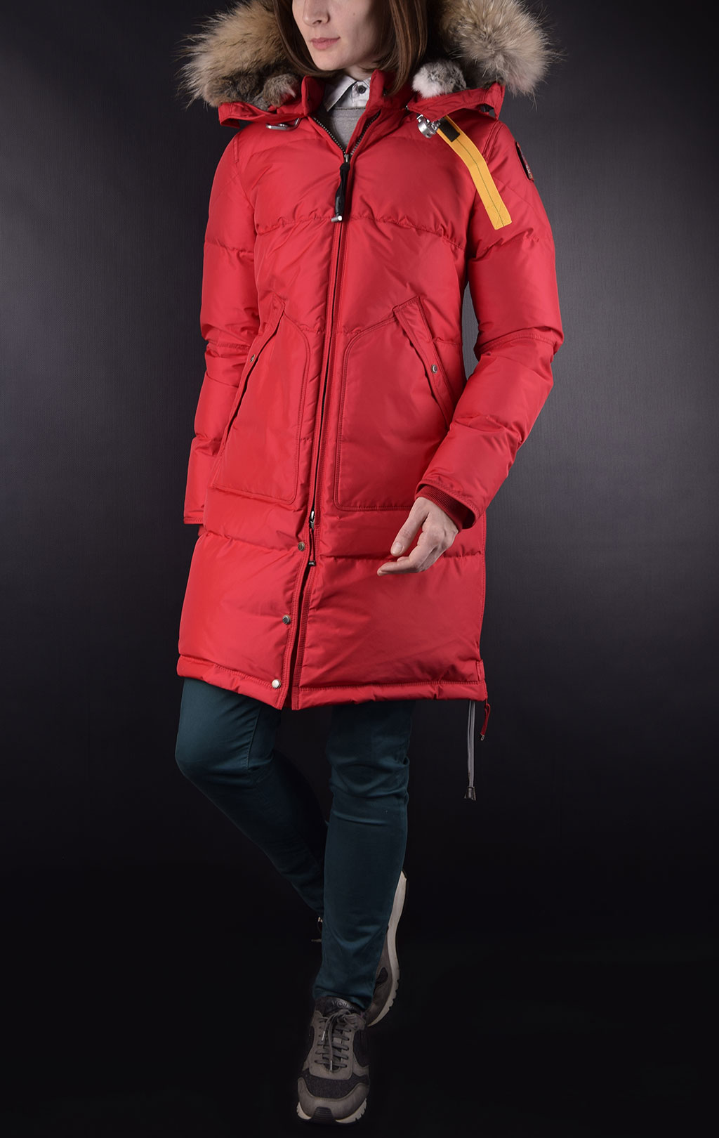 Женская куртка-пуховик PARAJUMPERS LONG BEAR scarlet 