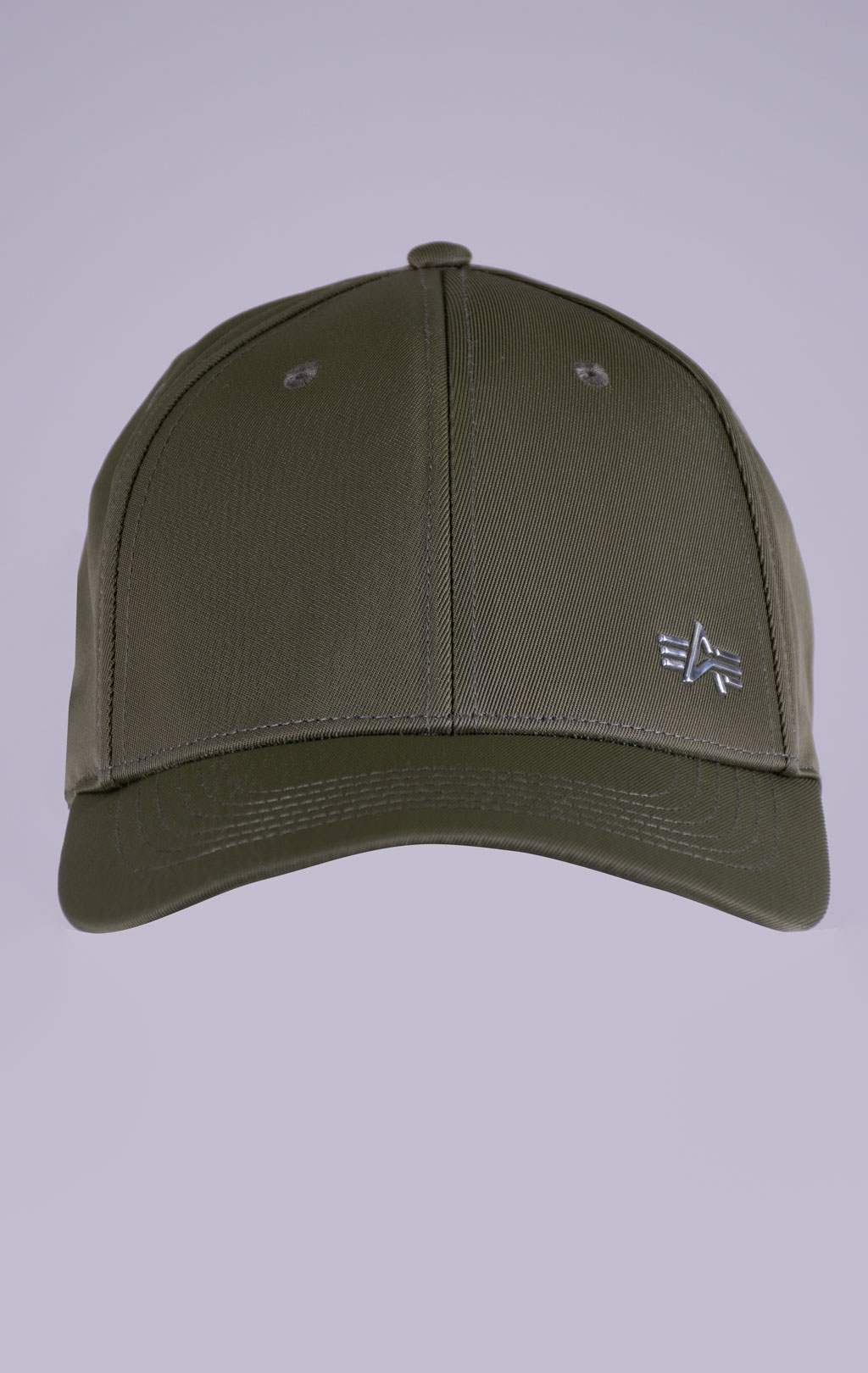 Бейсболка ALPHA INDUSTRIES METAL LABEL CAP dark olive 