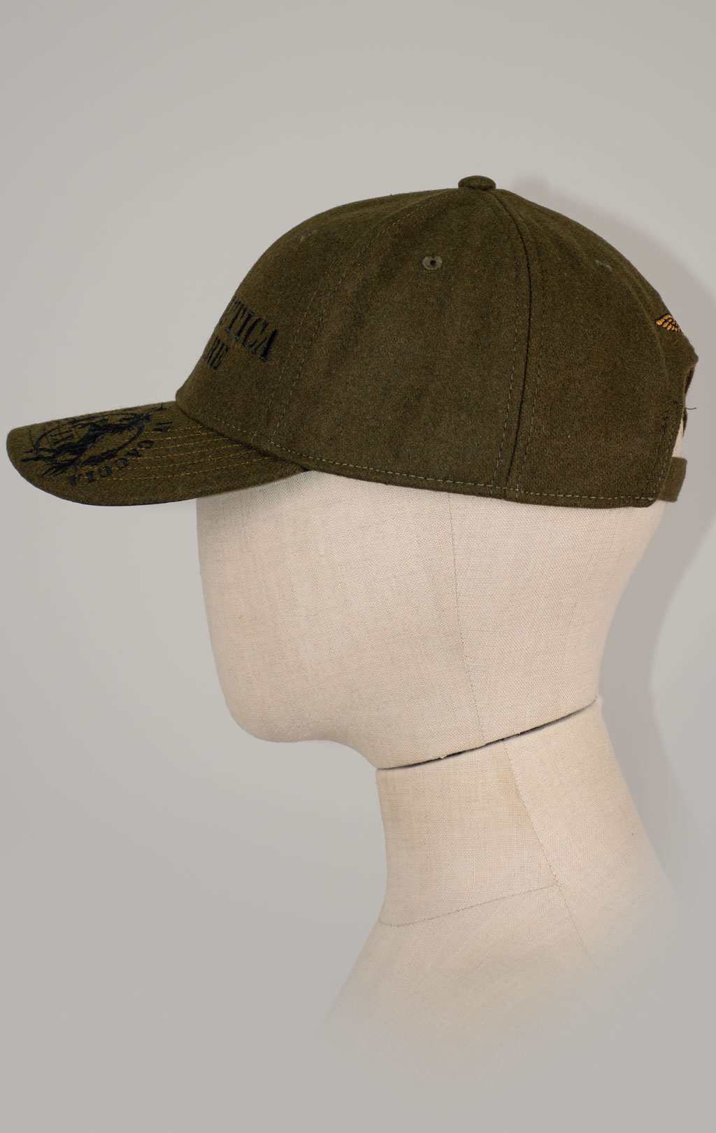 Бейсболка AERONAUTICA MILITARE шерсть FW 25/26/CN dark olive (HA 1226) 