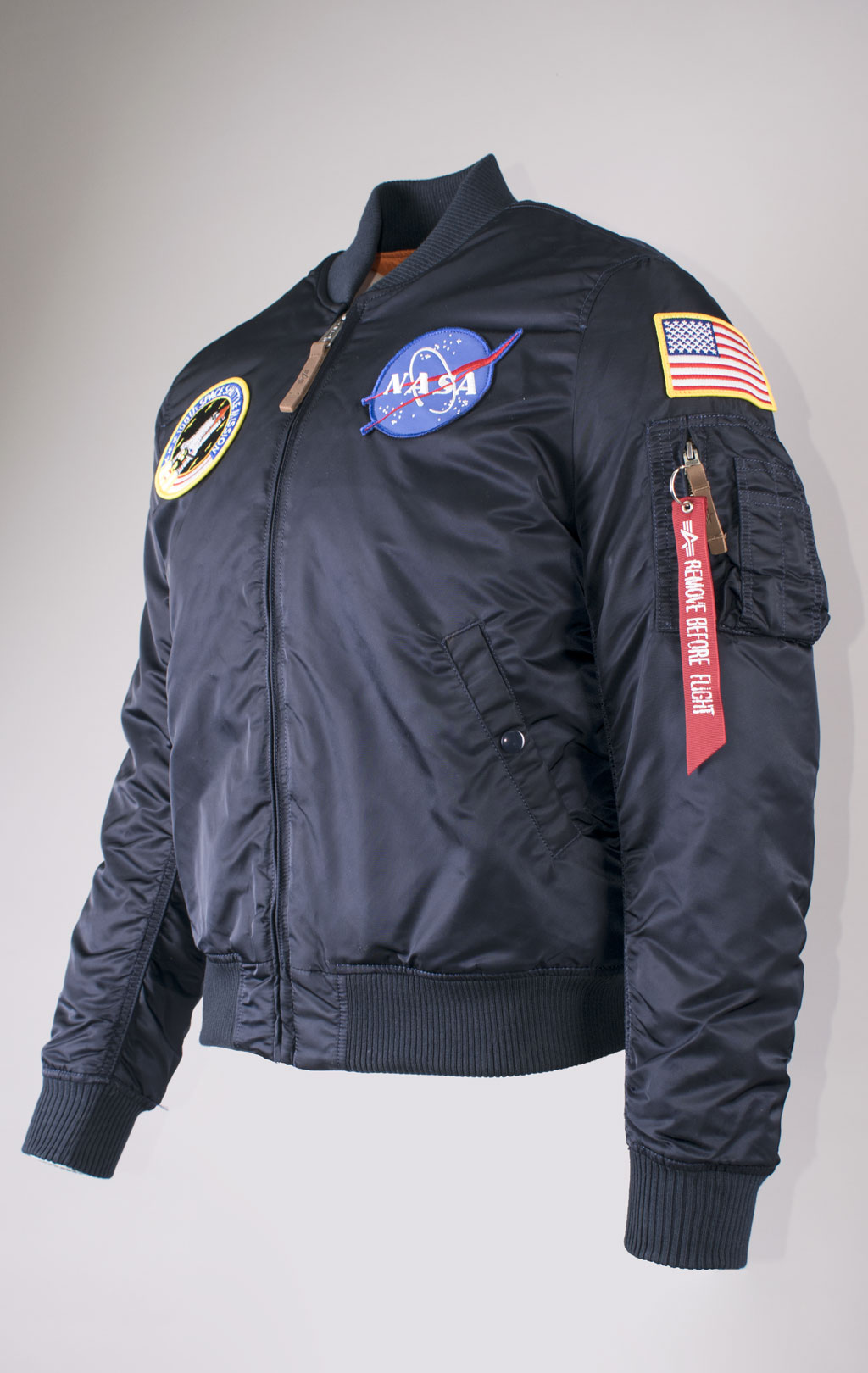 Бомбер ALPHA INDUSTRIES MA-1 VF NASA rep. blue 