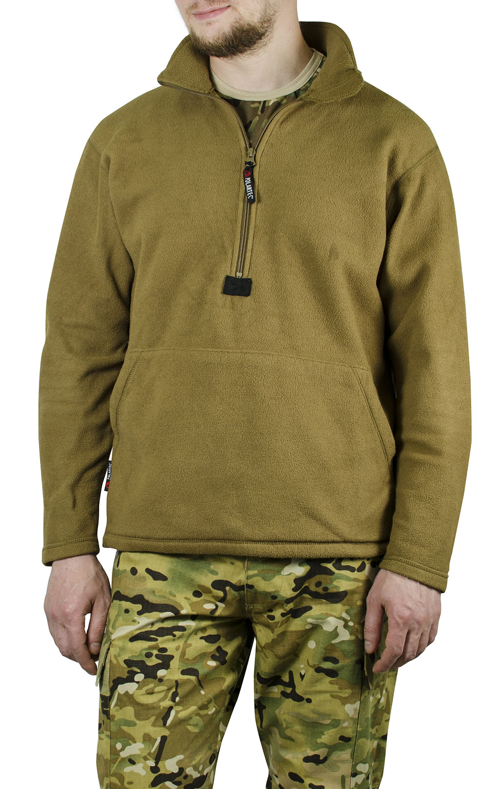 Флис 1/2 zip армейский POLARTEC USMC brown б/у США