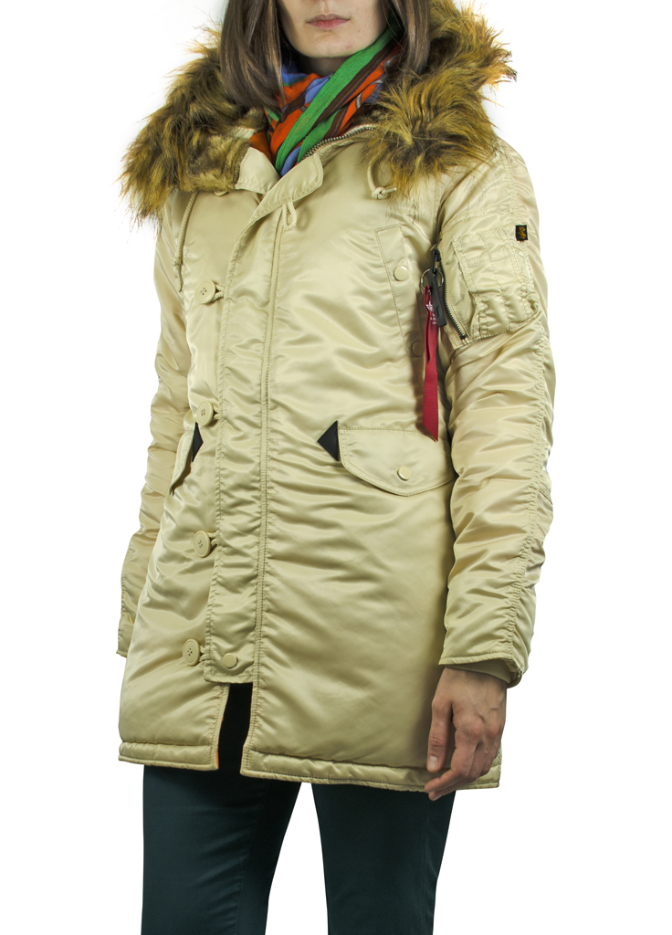 Женская аляска ALPHA INDUSTRIES VF 59 N-3B caramel 