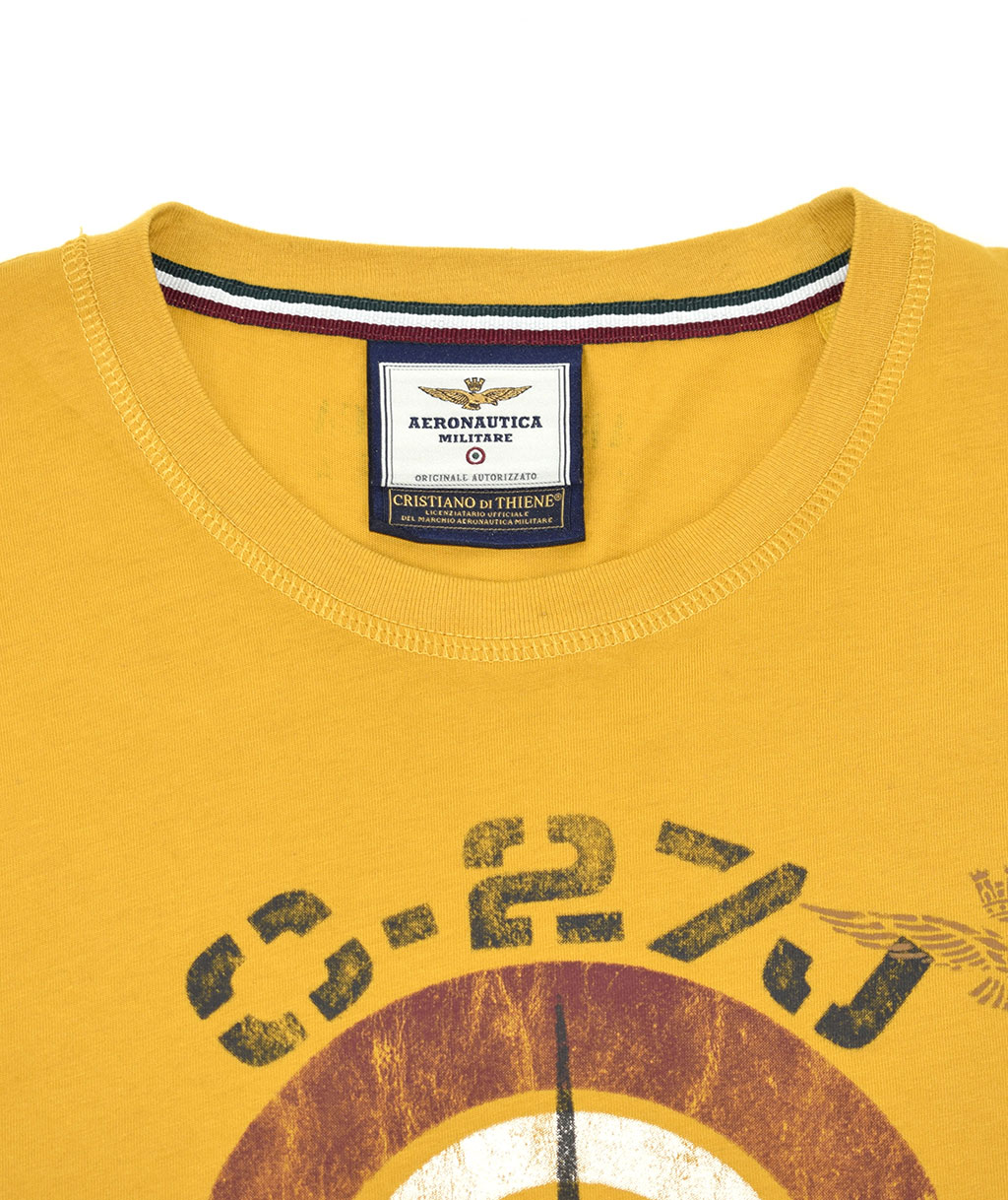 Лонгслив AERONAUTICA MILITARE FW 19/20 giallo spezie (TS 1665) 