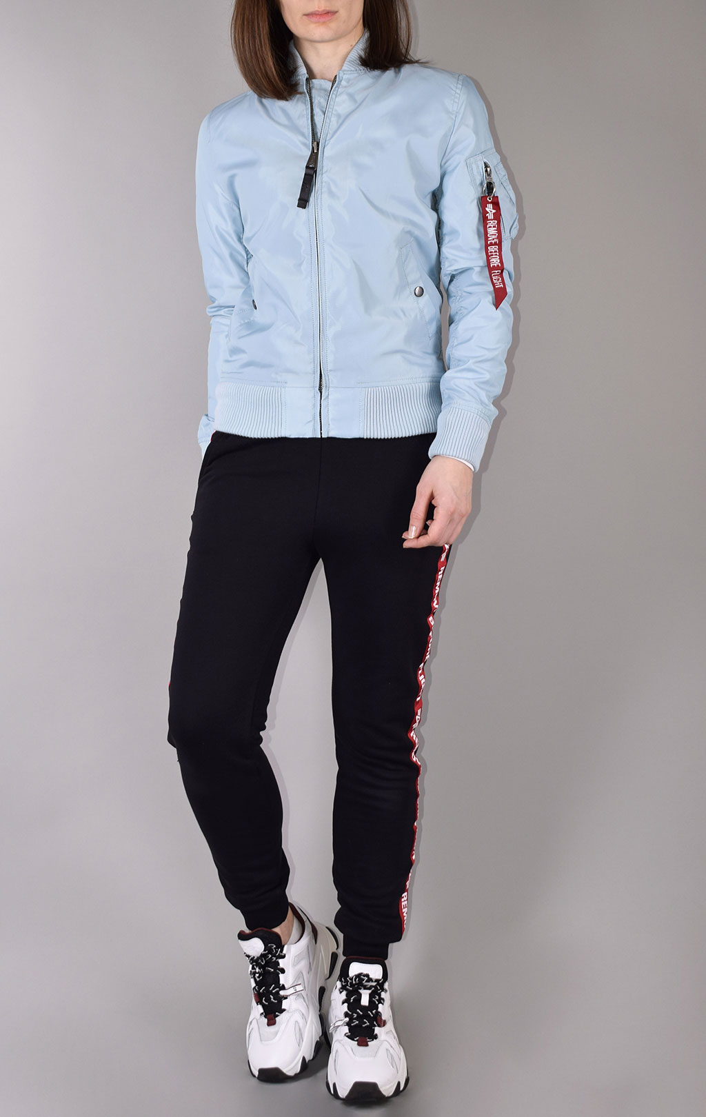 Женская ветровка-бомбер ALPHA INDUSTRIES MA-1 TT air blue 