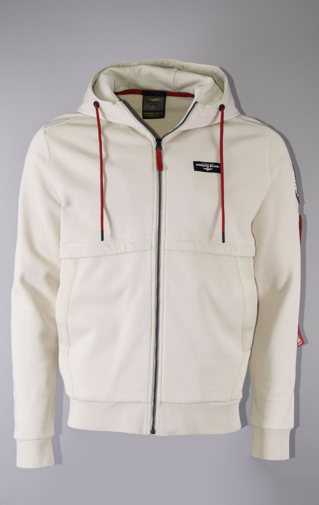 Толстовка с капюшоном AERONAUTICA MILITARE ANTARCTICA FW 23/24/TR ghiaccio (FE 1820) 