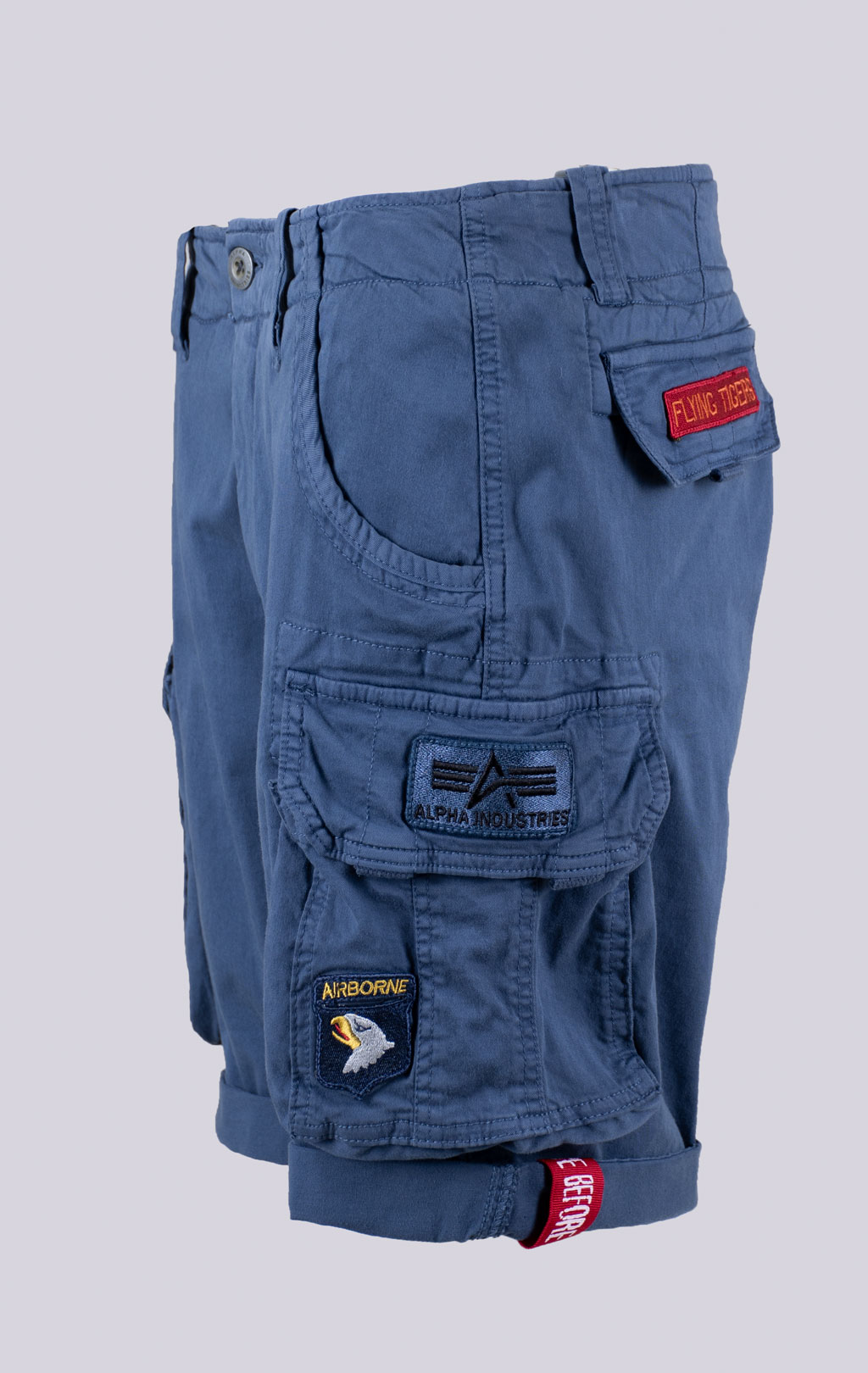 Шорты карго ALPHA INDUSTRIES CREW SHORT PATCH new navy 