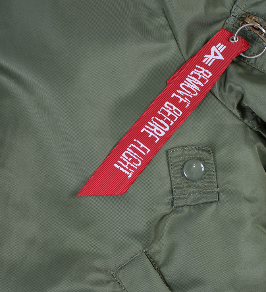 Куртка-бомбер лётная ALPHA INDUSTRIES VF REV-II MA-1 sage green 