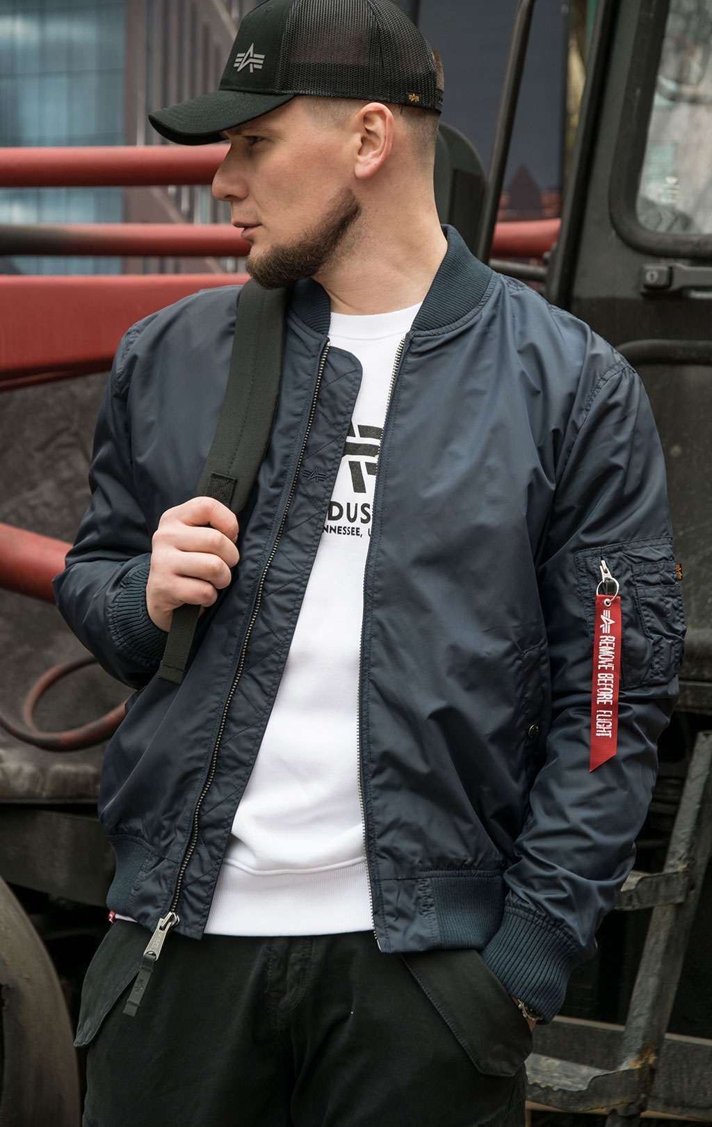 Ветровка-бомбер ALPHA INDUSTRIES MA-1 TT rep. blue 