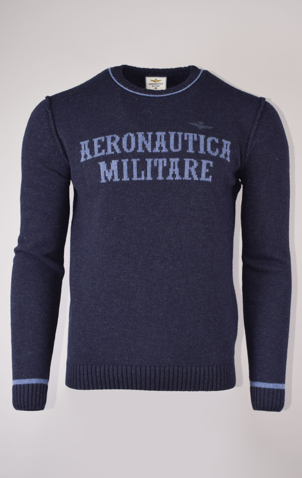 Свитер AERONAUTICA MILITARE FW 23/24/BG blue mountain (MA 1463) 
