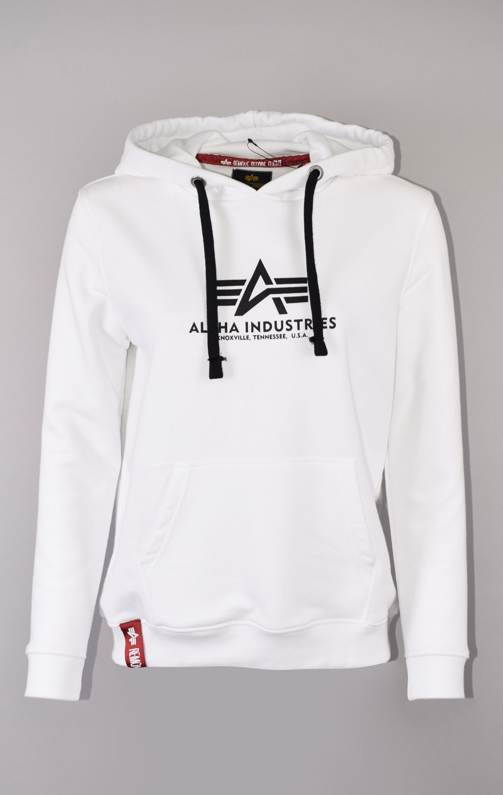 Женская толстовка ALPHA INDUSTRIES NEW BASIC HOODY white 