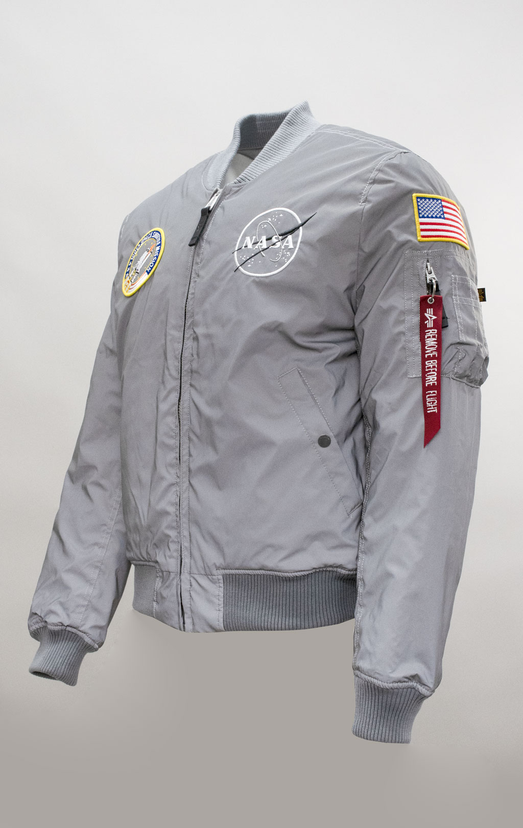 Бомбер ALPHA INDUSTRIES MA-1 NASA REFLECTIVE silver/reflective 