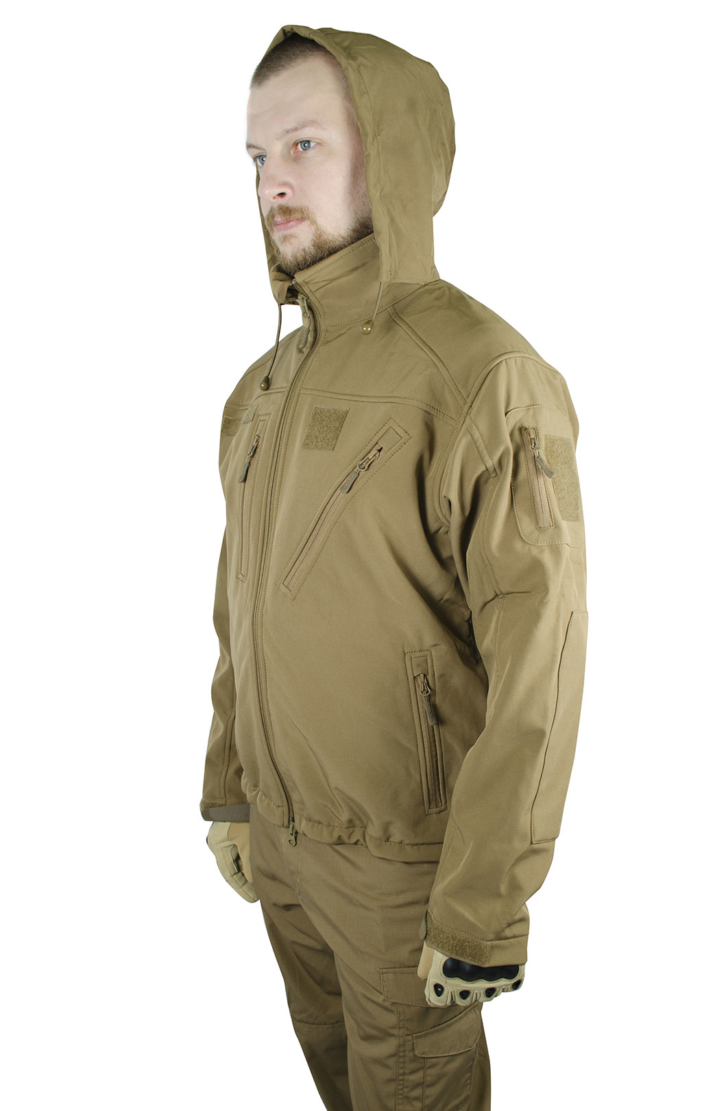 Куртка тактическая Mil-Tec SCU 14 Soft Shell coyote 