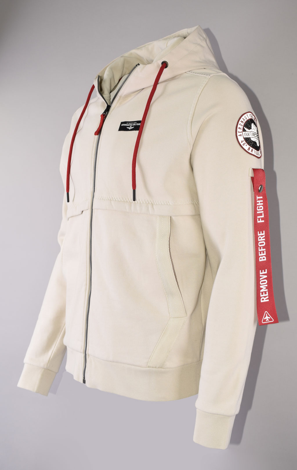 Толстовка с капюшоном AERONAUTICA MILITARE ANTARCTICA FW 23/24/TR ghiaccio (FE 1820) 