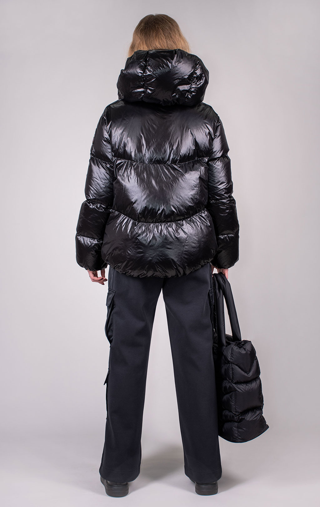 Женская куртка-пуховик PARAJUMPERS WATER FLOWER FW 24/25 black 