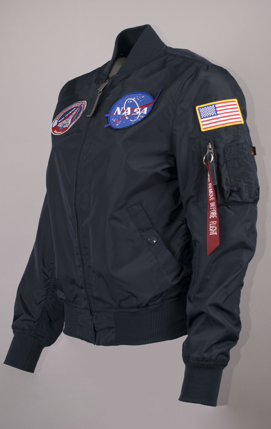 Женская ветровка-бомбер ALPHA INDUSTRIES MA-1 TT NASA REVERSIBLE rep. blue 