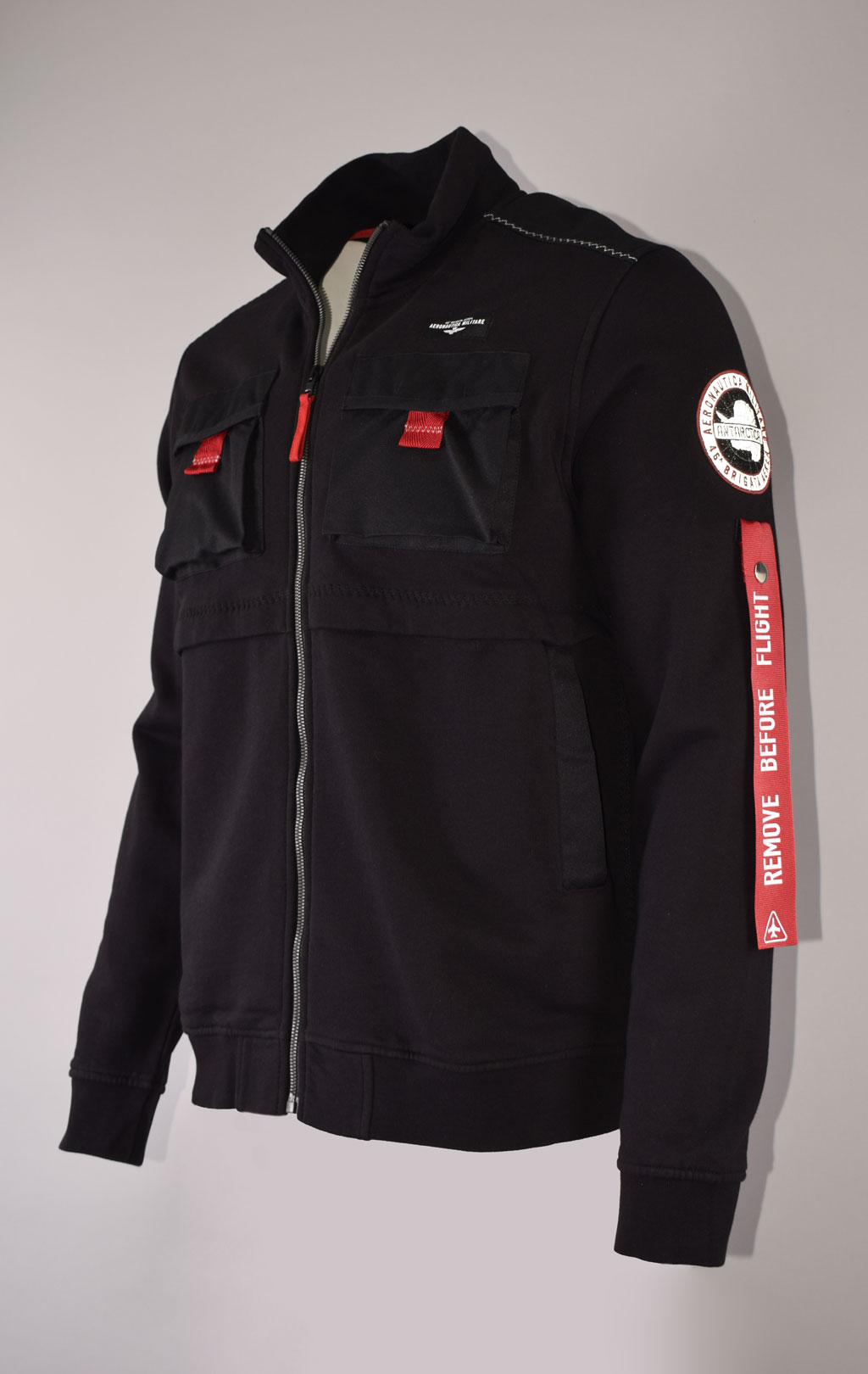 Олимпийка AERONAUTICA MILITARE ANTARCTICA FW 23/24/TR jet black (FE 1821) 