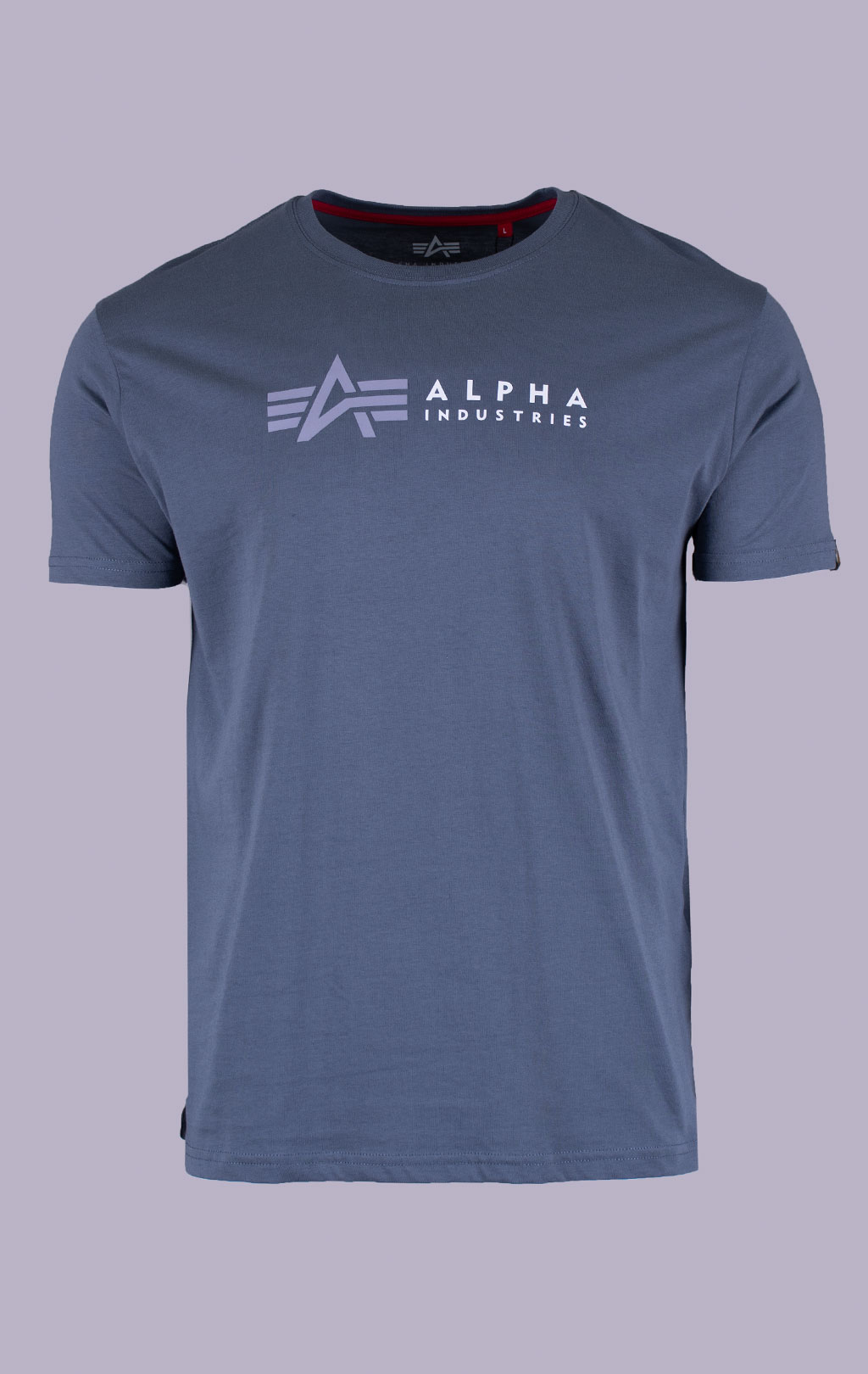 Футболка ALPHA INDUSTRIES ALPHA LABEL T denim blue 