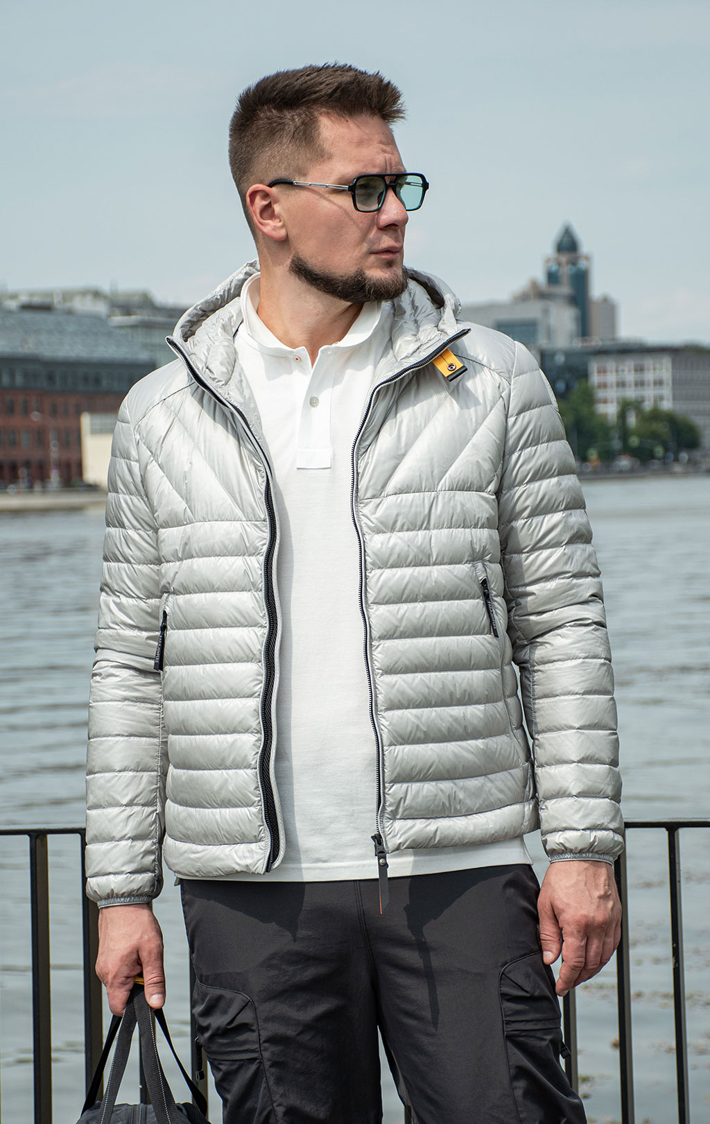 Куртка-пуховик лёгкая PARAJUMPERS MIROKU SS 25 silver 