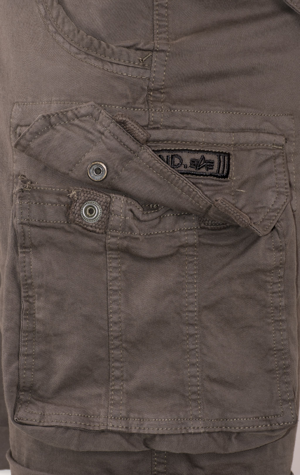 Шорты карго ALPHA INDUSTRIES CREW SHORT grey black 