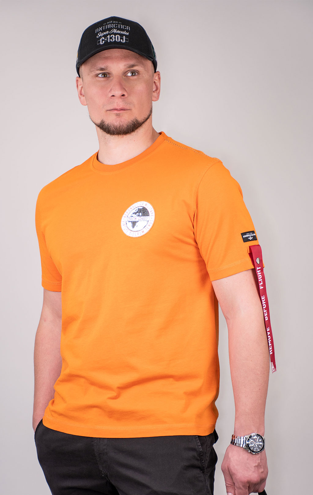 Футболка AERONAUTICA MILITARE SS 24/TR carrot orange (TS 2209) 