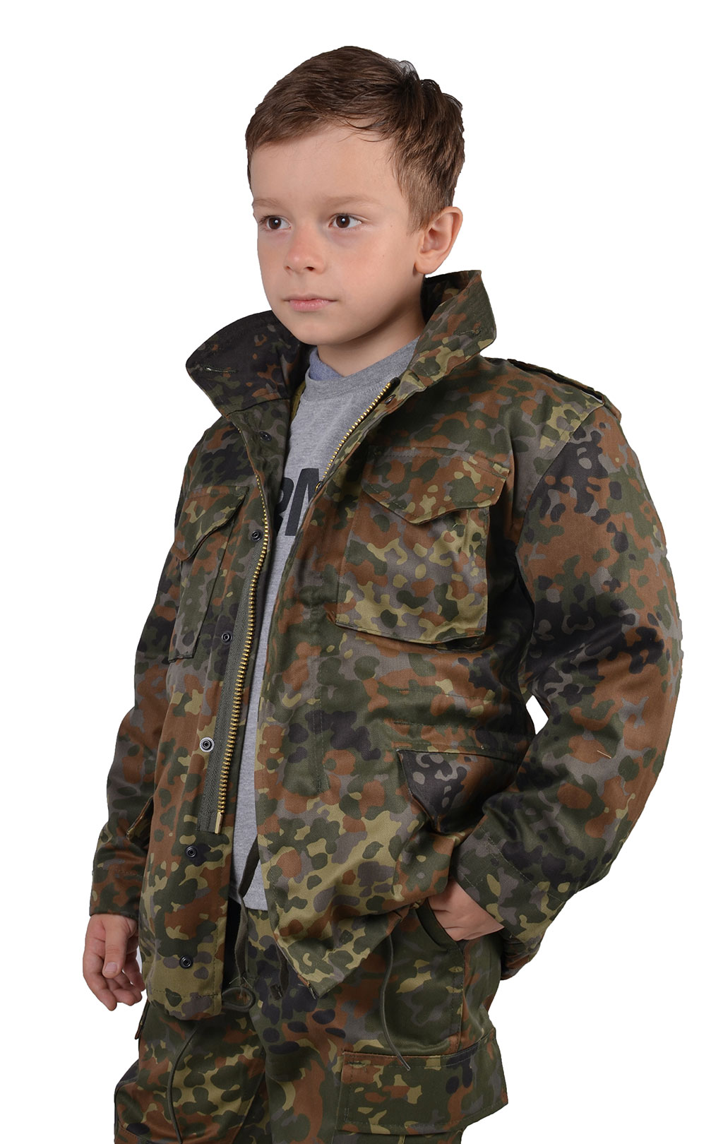 Детская куртка M-65 CLASSIC flecktarn 