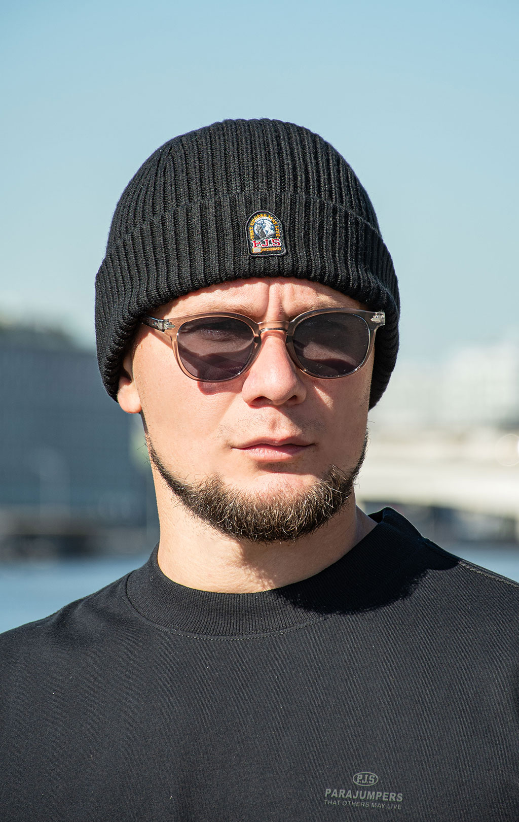 Шапка вязаная PARAJUMPERS RIB HAT FW 25/26 black 