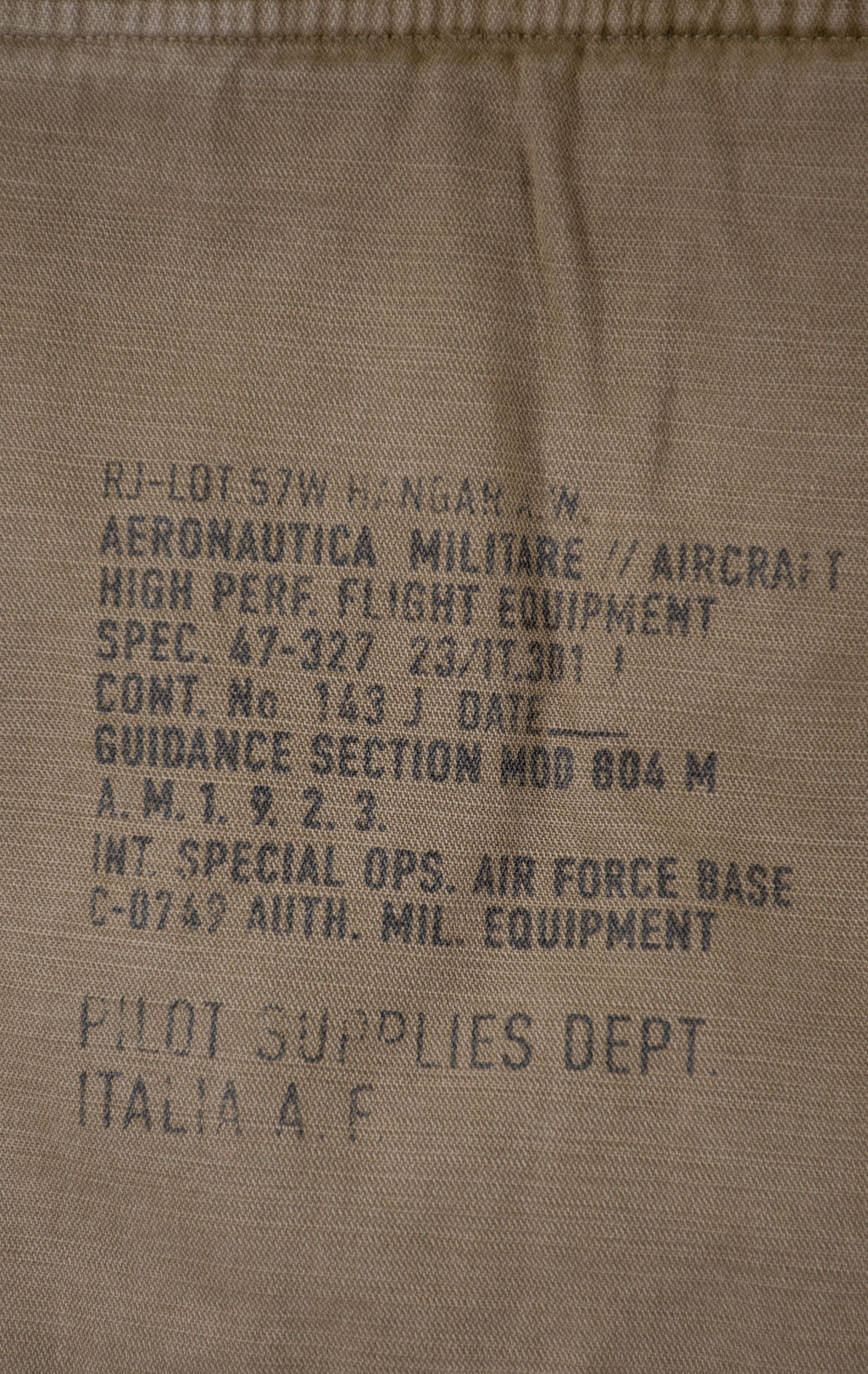 Ветровка M-65 AERONAUTICA MILITARE big size SS 26/IN lichen green (AB 3044) 