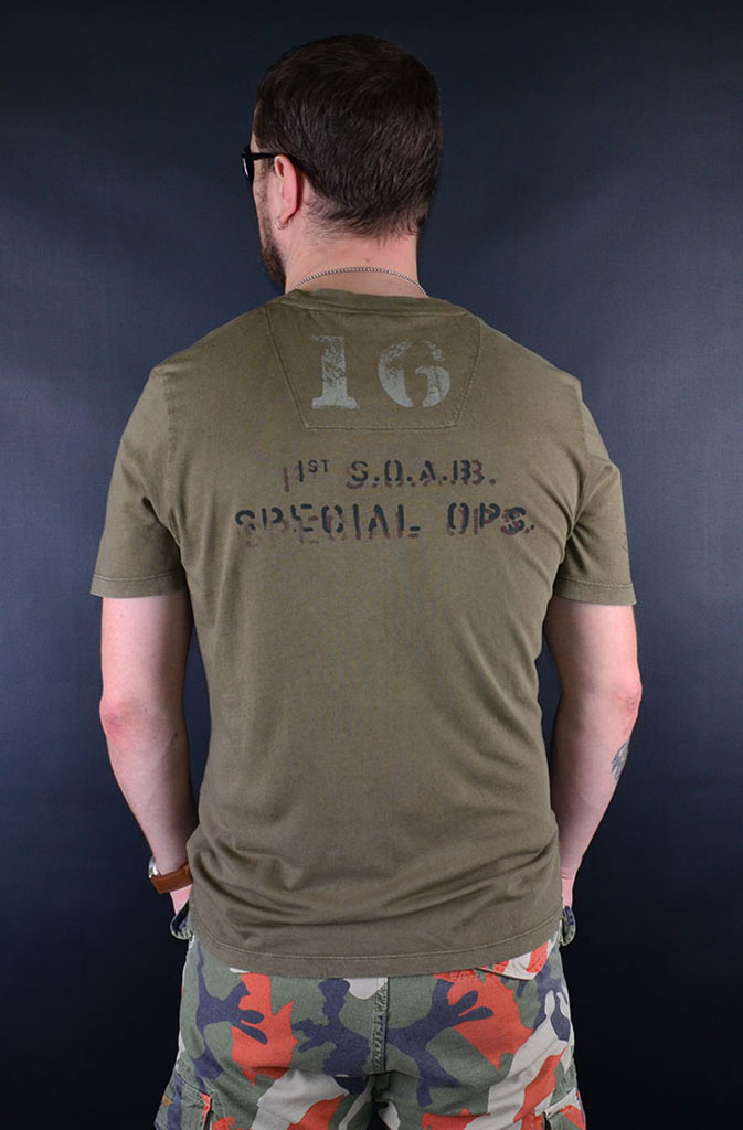 Футболка AERONAUTICA MILITARE dark olive (TS 1514) 