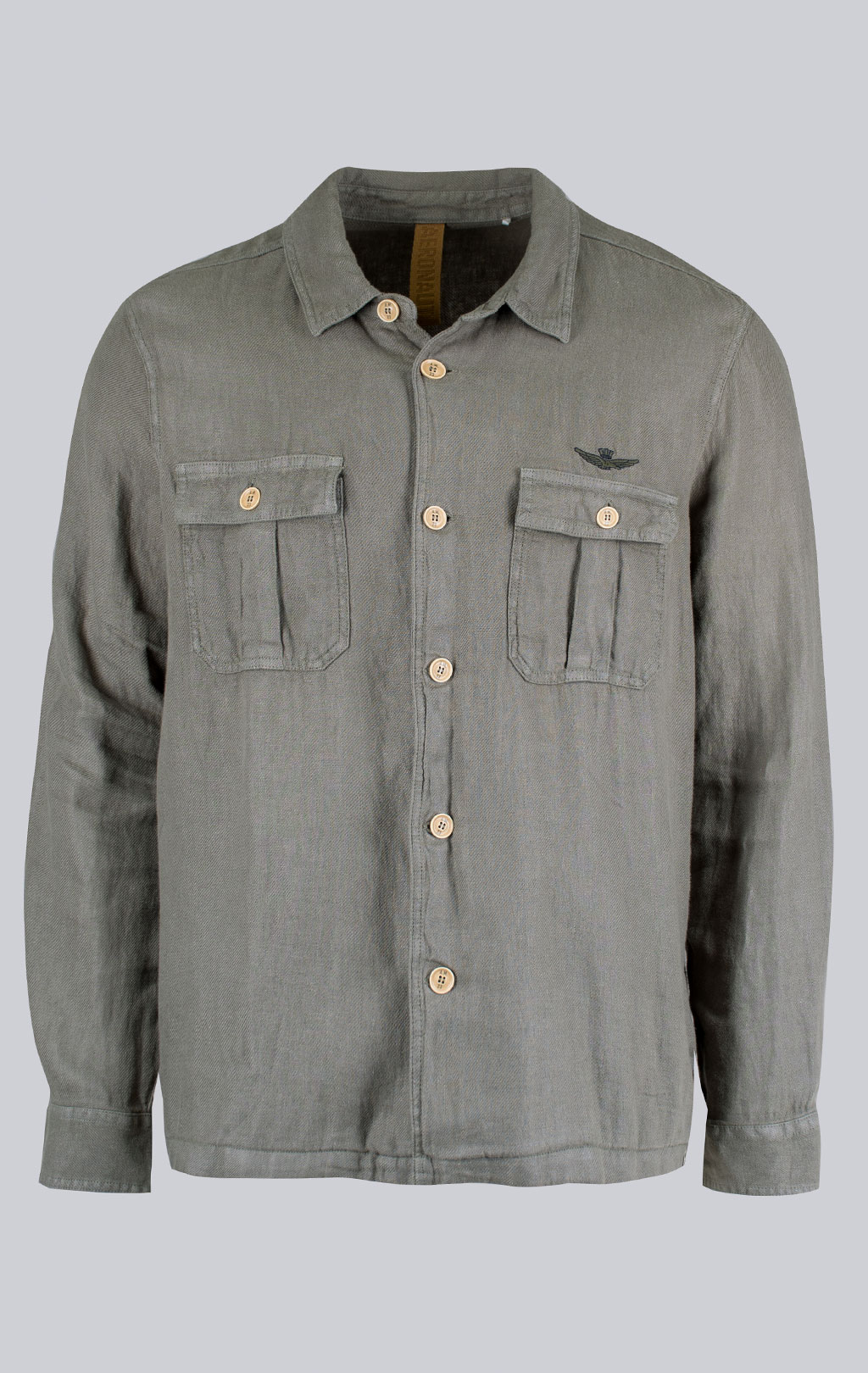Рубашка AERONAUTICA MILITARE SS 26/IN lichen green (AC 0040) 